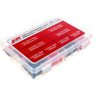 Набор термоусадочных влагозащитных трубок 6 типоразмеров, длина 38-76мм в боксе 100шт JTC-5919