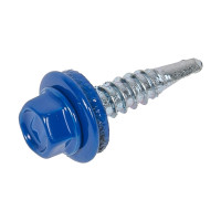 Кровельный саморез Daxmer 5,5x25 RAL 5005 сверло №3, 250 шт 00000304301