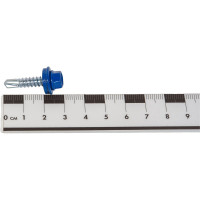 Кровельный саморез Daxmer 5,5x25 RAL 5005 сверло №3, 250 шт 00000304301