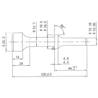 Зубило для пневмомолотка плоское длина 114мм JTC-3331