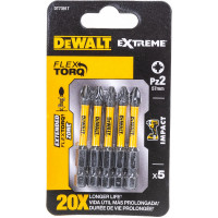 Биты ударные IMPACT Torsion Pz2, 57мм, 5шт. DEWALT DT7391T