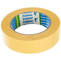 Малярная лента Folsen желтая 80oC 30мм x 50м 02230
