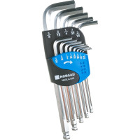 Набор шестигранных ключей NORGAU дюймовые, удлиненные, 13шт N42LA-013 061005013