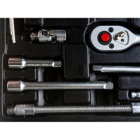 Набор инструмента с 6-ти гранными головками FORCE 1/4 46 предметов 2462