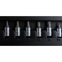 Набор инструмента с 6-ти гранными головками FORCE 1/4 46 предметов 2462