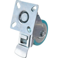 Колесо аппаратное поворотное с тормозом Longway SCgb 25 Поворотная колесная опора с торм. сер. рез. (120)