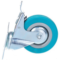 Колесо аппаратное поворотное с тормозом Longway SCgb 42 Поворотная колесная опора с торм. сер. рез. (36)