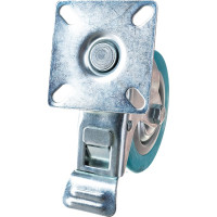 Колесо аппаратное поворотное с тормозом Longway SCgb 42 Поворотная колесная опора с торм. сер. рез. (36)