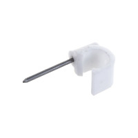 Скоба для кабеля, круглая А 8мм, 50шт - пакет Tech-Krep/Zitar 103649