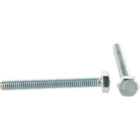 Болт DIN 933 с шестигранной головкой, оцинкованный М6х50, 40шт - коробка Tech-Krep 105205