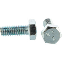 Болт DIN 933 с шестигранной головкой, оцинкованный М8х20, 50шт - коробка Tech-Krep 105207