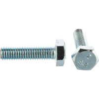 Болт DIN 933 с шестигранной головкой, оцинкованный М8х30, 30шт - коробка Tech-Krep 105209