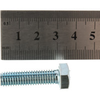 Болт DIN 933 с шестигранной головкой, оцинкованный М8х30, 30шт - коробка Tech-Krep 105209