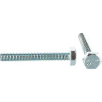 Болт DIN 933 с шестигранной головкой, оцинкованный М10х70, 15шт - коробка Tech-Krep 126521