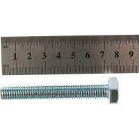 Болт DIN 933 с шестигранной головкой, оцинкованный М10х70, 15шт - коробка Tech-Krep 126521