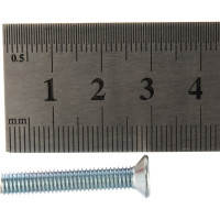 Винт DIN 965 с потайной головкой, оцинкованный М5х30, 80шт - коробка Tech-Krep 105238