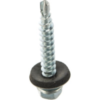 Кровельный саморез Tech-Krep КР ZP сверло 4,8х35 60 шт, коробка с окном 112026