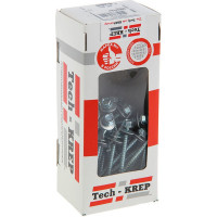Кровельный саморез Tech-Krep КР ZP сверло 4,8х64 30 шт, коробка с окном 112028