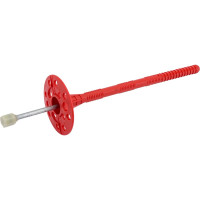 Дюбель для теплоизоляции с металлическим гвоздём с термоголовкой 10х180, 200шт Tech-Krep 130103