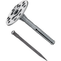 Дюбель для теплоизоляции с пластиковым гвоздём 10х100, 1000шт - накл. Tech-Krep IZO 124884