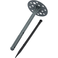 Дюбель для теплоизоляции с пластиковым гвоздём 10х140, 500шт - накл. Tech-Krep IZO 124886
