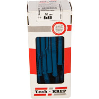 Распорный дюбель Чапай 8х80 шипы+усы, полипропилен 50шт - коробка Tech-Krep 111472