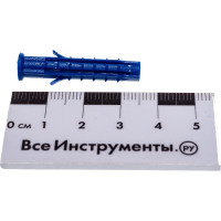 Распорный дюбель Чапай 6х35 шипы+усы, полипропилен 50шт - пакет Tech-Krep 112812