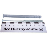 Дюбель-гвоздь 8х100 потайная манжета, полипропилен 50шт - ведро Tech-Krep 126858