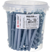 Дюбель-гвоздь 8х100 потайная манжета, полипропилен 50шт - ведро Tech-Krep 126858