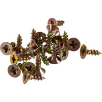 Универсальный саморез Tech-Krep 12х4,0 мм 200 шт желтый, коробка с окном 102239