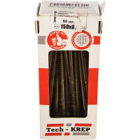 Универсальный саморез Tech-Krep 150х6,0 мм 50 шт желтый, коробка с окном 102280