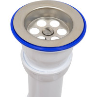 Сифон для умывальника Unicorn 1.1/2"х40, нержавеющий выпуск, винт 80 мм, с универсальной гибкой трубой, 40х40/50 A220 ИС.110309 533253