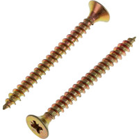 Универсальный саморез Tech-Krep 40х4,5 мм 200 шт желтый, коробка с окном 102254