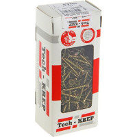 Универсальный саморез Tech-Krep 40х4,5 мм 200 шт желтый, коробка с окном 102254