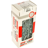 Универсальный саморез Tech-Krep 60х4,0 мм 200 шт оцинкованный, коробка с окном 102185