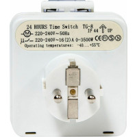 Суточная розетка с таймером Feron мощность 3500W/16A IP44 TM31/61924 23204
