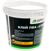 Клей ПВА ULTIMA СТРОИТЕЛЬ ведро 0,9кг ULTSTR09