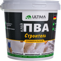 Клей ПВА ULTIMA СТРОИТЕЛЬ ведро 0,9кг ULTSTR09