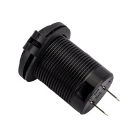 Встраиваемая влагозащищенная автомобильная розетка с 2 портами USB 5В (2.1 и 2.1 А) Airline ACS-2U-02