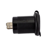 Встраиваемая влагозащищенная автомобильная розетка с 2 портами USB 5В (2.1 и 2.1 А) Airline ACS-2U-02