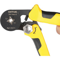 Пресс-клещи для опрессовки втулочных наконечников SHTOK ПК-16вт-4 03211