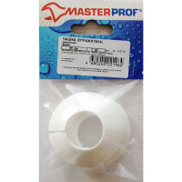 Декоративная чашка отражатель MasterProf 60х28х12 мм, разъемная, пластик, белая, 2 шт ИС.130728