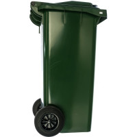 Мусорный контейнер (120 литров с крышкой, зеленый) Пластик Система 23.C29