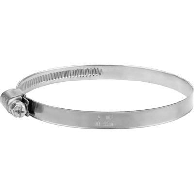 Обжимной хомут из нержавеющей стали MasterProf 70-90 мм, 2 шт ИС.140248