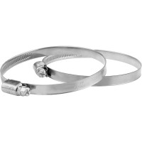 Обжимной хомут из нержавеющей стали MasterProf 70-90 мм, 2 шт ИС.140248