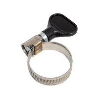 Обжимной хомут из нержавеющей стали MasterProf 16-25 мм, бабочка ИС.140089