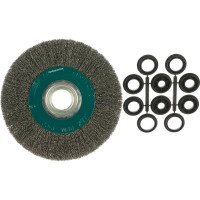 Щетка дисковая с гофрированной проволокой Мастер 205 (200х25х32 мм; 12.7-16-19-22-25 мм) Профоснастка 20306005