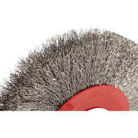 Щетка дисковая с гофрированной нержавеющей проволокой Эксперт 551 (200х32 мм; 12.7/16/19/22/25 мм) Профоснастка 20805009