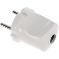 Разборная вилка, белая, без з/к, 250В, 6А LUX ВР30 4606400419723