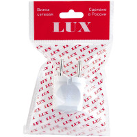 Разборная вилка, белая, без з/к, 250В, 6А LUX ВР30 4606400419723